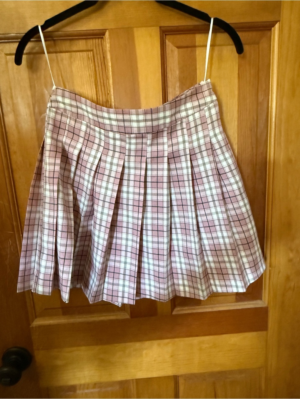 Princess Polly Pink Plaid Pleated Mini Skirt